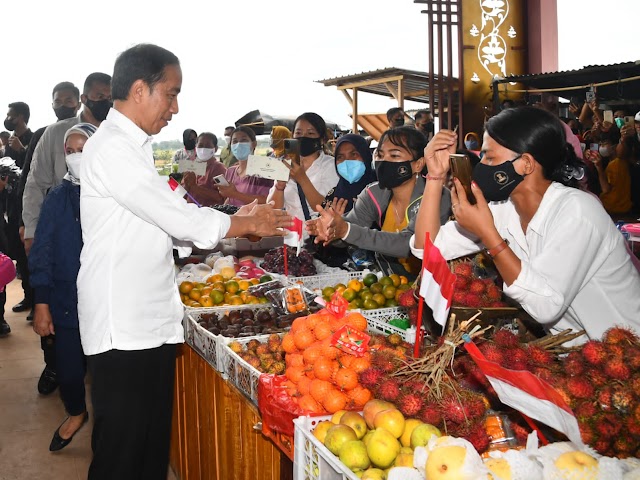Senangnya Bukan Main, Beginilah Reaksi Pedagang Pasar Utan saat Bertemu Presiden Jokowi