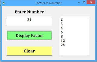 factors of a number