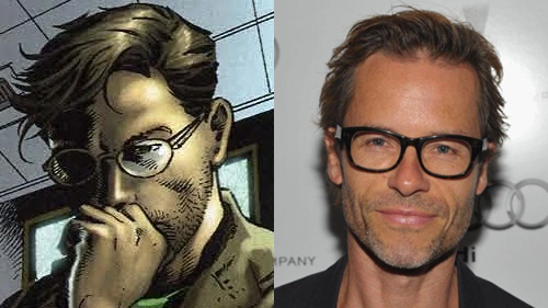 Imagen de Bruce Banner junto a foto de Guy Pearce.