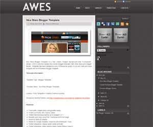 Awes Blogger Template