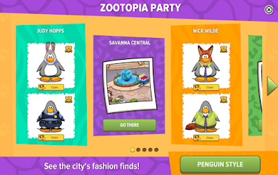 Club Penguin Zootopia Party 2016 Cheats