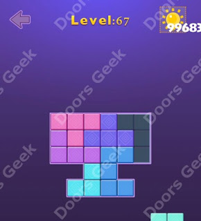 Cheats, Solutions, Walkthrough for Move Blocks Easy Level 67
