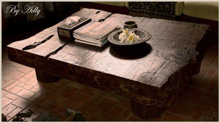 Koleksi Tempo Doeloe Ku Lychee Wood Coffee Table