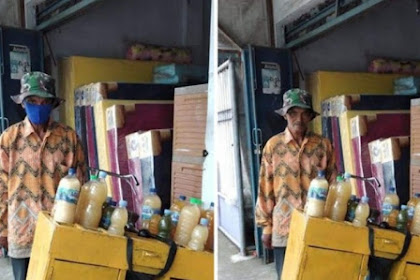 Viral kakek penjual jamu di tipu beri uang kembalian ke yang belum bayar 