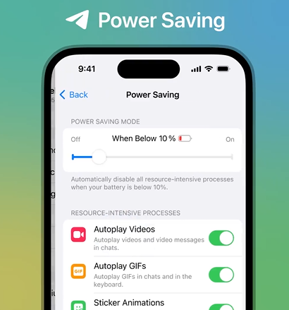 Telegram introduces Power Saving Mode along with other interventions in its latest feature update