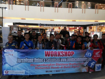 HONDA GELAR WORKSHOP JURNALISME DAN SOSIALISASI HONDACOMMUNITY.NET