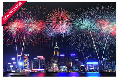 Source: Viator website. The 2017 Hong Kong New Year's Eve Fireworks Cruise will provide an unbeatable view of the fireworks against the city's skyline.