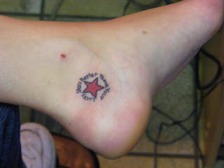 Star Ankle Tattoo Design