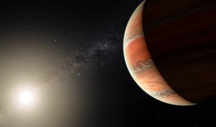 ilustração do exoplaneta WASP-19b