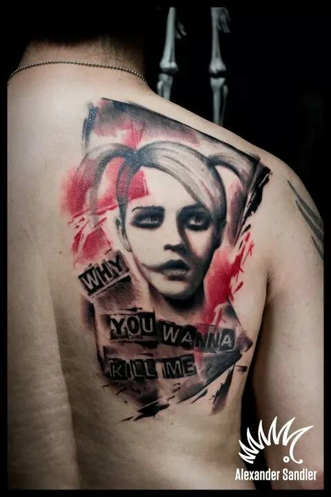 vemos tatuajes de harley quinn