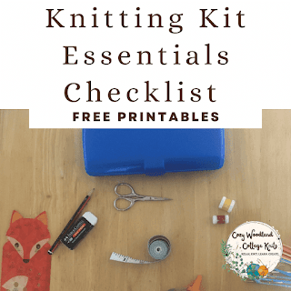 Picture of free printable knitting kit checklist