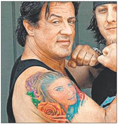 stallone kareena tatoo