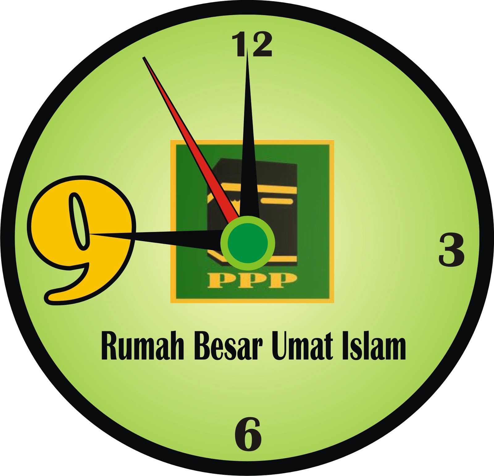  Jam  Dinding  Keren  Hijau 9 FANS OF PPP