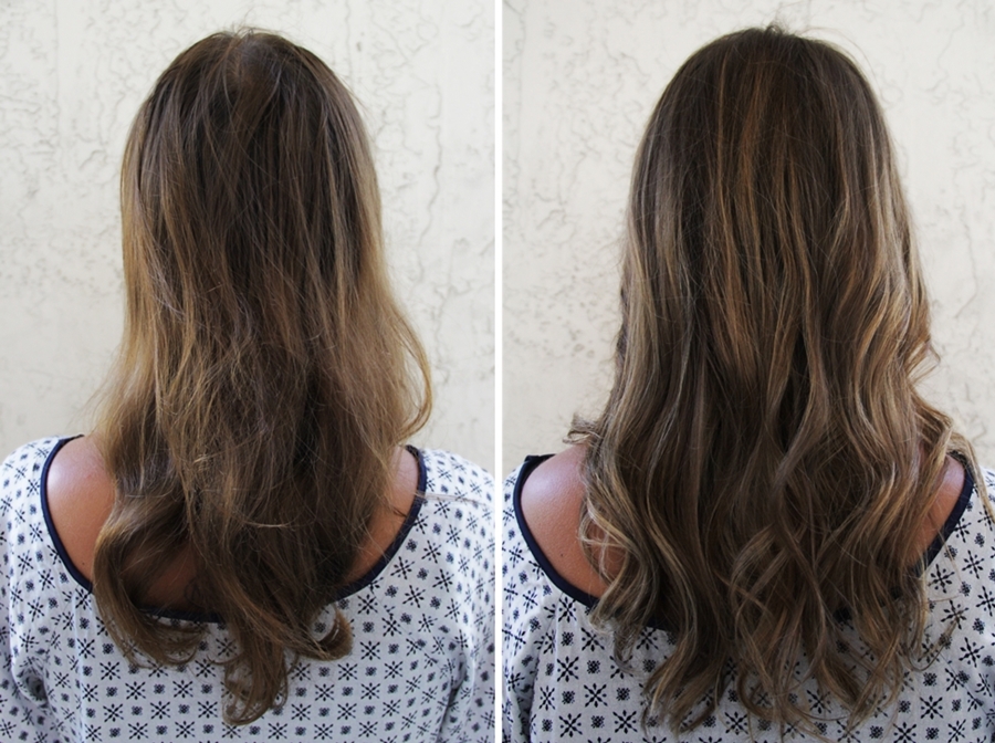 before and after transformation hair