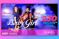 बेबी गर्ल, Baby Girl Lyrics and Karaoke by Guru Randhawa