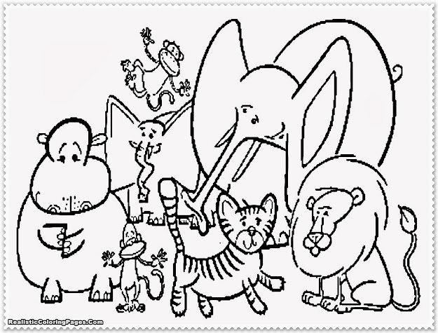  Free Zoo Animals Coloring Pages Designs 