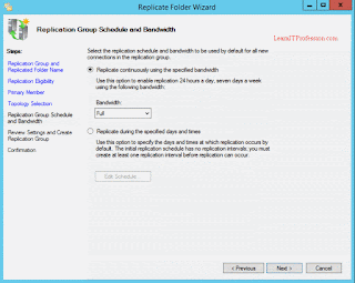 configure dfs namespace