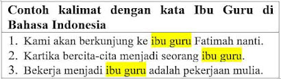 27 Contoh Kalimat Ibu Guru di Bahasa Indonesia dan Pengertiannya