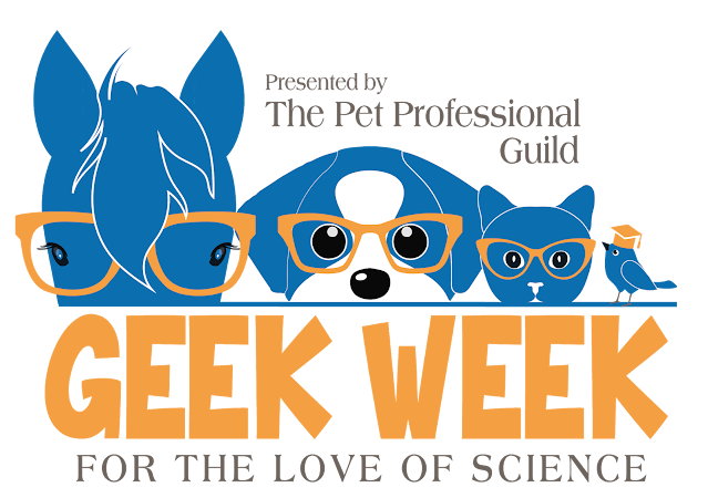 The Pet Professional Guild's Geek Week logo. The event takes place 11-15 Nov 2020