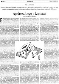 Artículo de El País de Joaquín Pérez de Arriaga