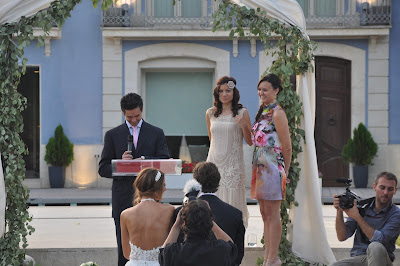 lectura de amigos en la ceremonia