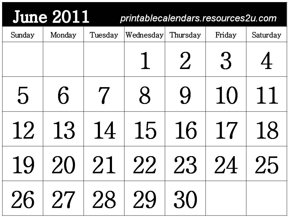 june 2011 calendar print. calendar 2011 printable june.