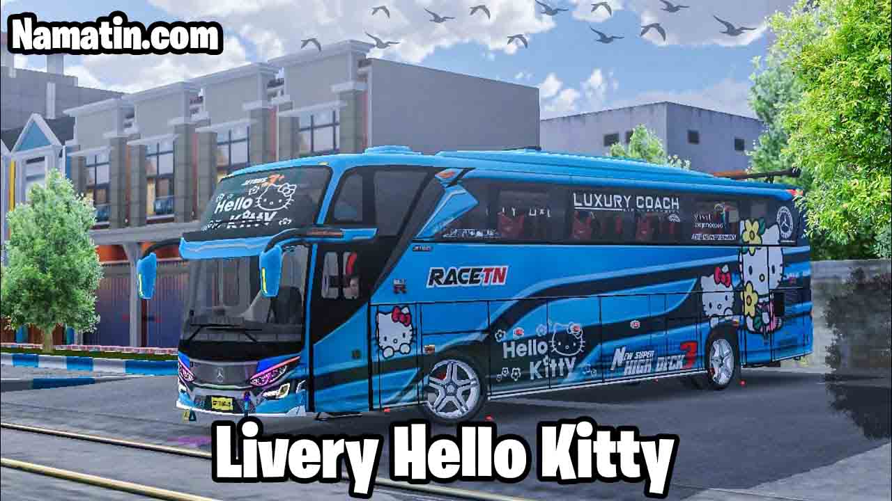 download livery bussid hello kitty jernih