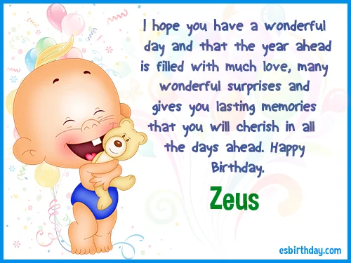 Zeus Happy birthday