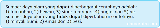 Sumber Daya Alam  yang  Dapat Diperbaharui dan yang  Tidak 