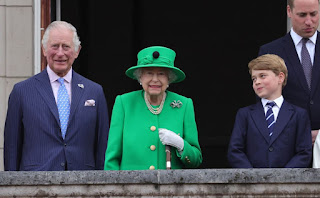 Queen Elizabeth II and her three male heirs