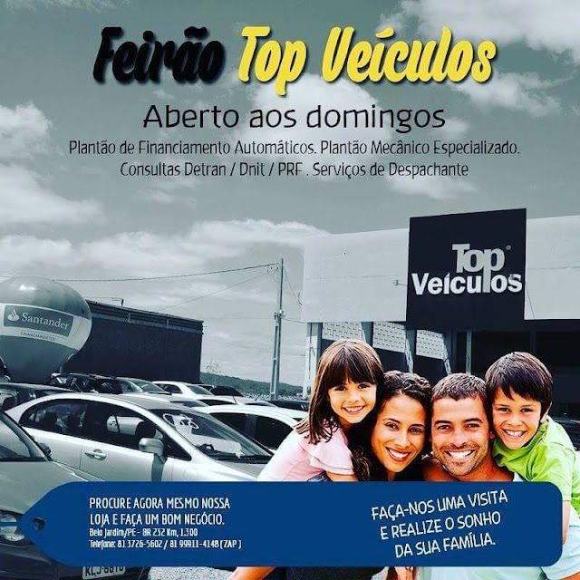 VÁ CORRENDO AGORA MESMO NA TOP VEÍCULOS E APROVEITE A OPORTUNIDADE DE VC SAIR DE CARRO NOVO