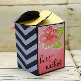 Sunny Studio Stamps: Wrap Around Box Hawaiian Hibiscus School Time Treat Boxes by Rachel Alvarado and Lexa Levana