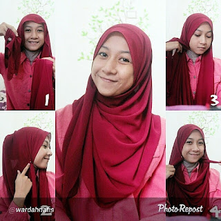 tutorial hijab simple