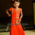 Baby in Orange Gagra Style Lehenga