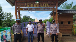 Antisipasi Penyebaran Covid-19, Polsek Cikedung Melaksanakan Himbauan Dan Pendisiplinan Prokes di Objek Wisata Situ Bolang