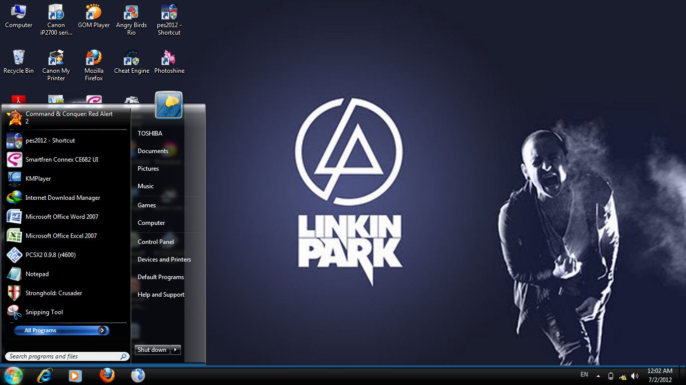 Linkin Park Windows 7 8 81 Theme DIKARSI CHEATER