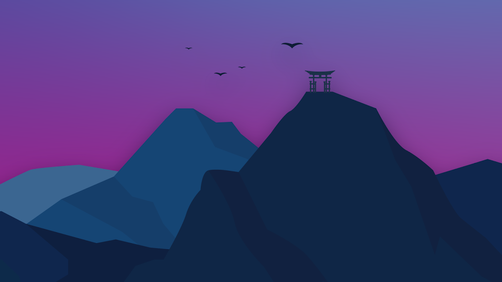 MINIMALIST MOUNTAIN VIEW BACKGROUND