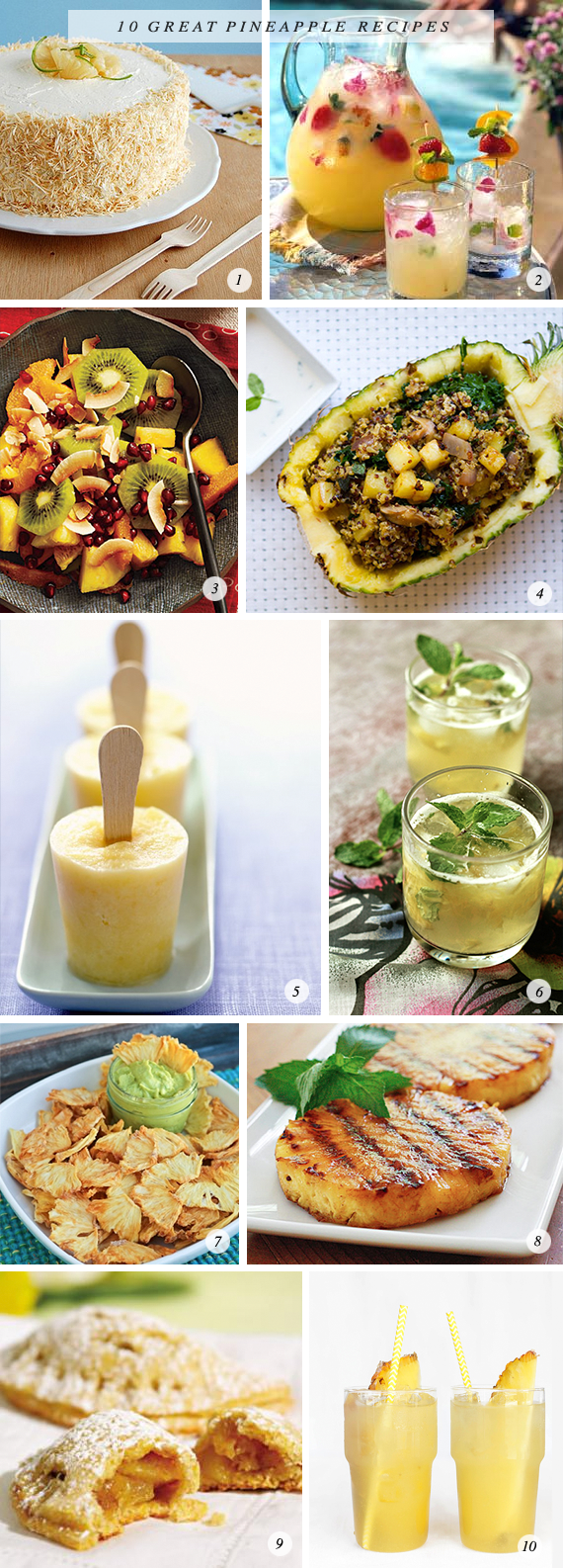 10 Great Pineapple Recipes // Bubby and Bean
