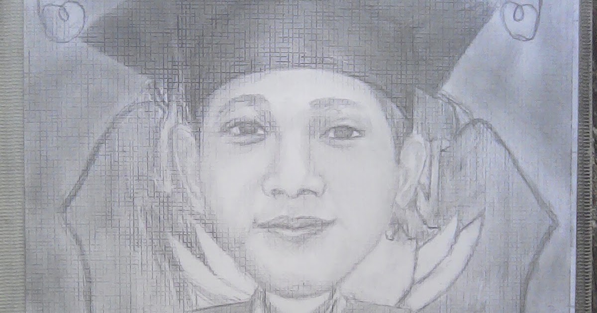 Gambar Lukisan Pensil Orang Wisuda