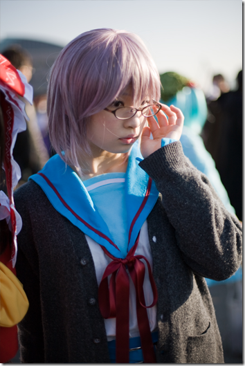 the melancholy of suzumiya haruhi cosplay - nagato yuki 7 from japan winter comiket 2010