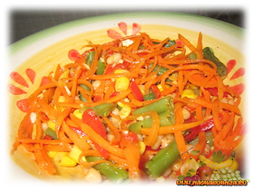 Салат с фасолью, морковью и сладким перцем Рецепт с фото