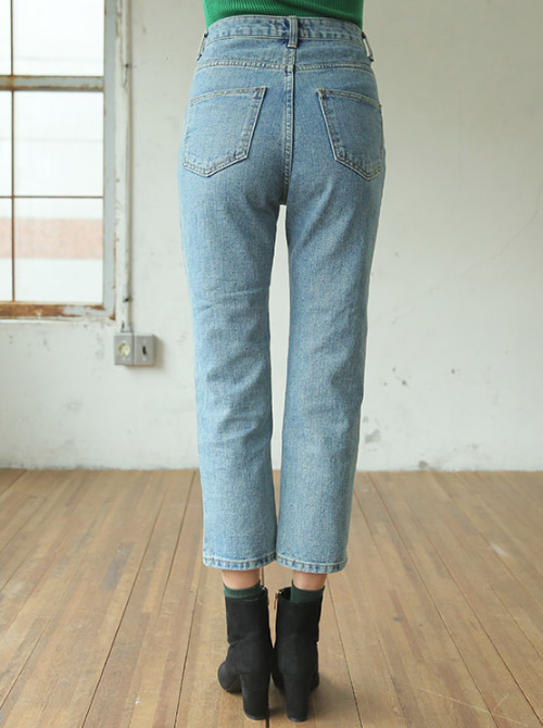 Slim Cropped High-Rise Jeans