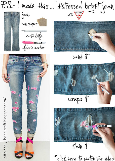 p.s. i made this ... distressed bright jean