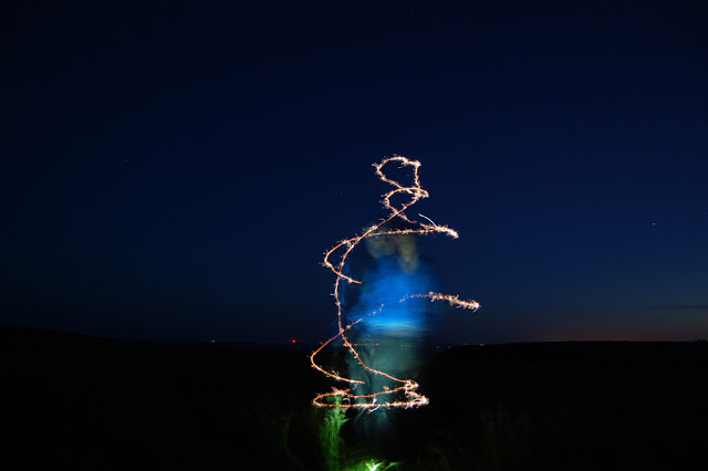 Light Painting, sparkler, long exposure