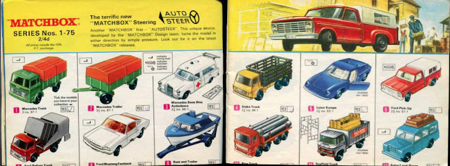 MATCHBOX - Catálogo 1968   "regular wheels"  (Lesney England)