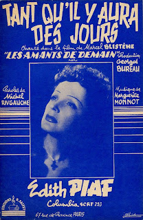 Edith Piaf - Tant qu'il y aura des jours - France - 1959