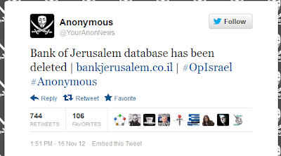 Anonymous Take Down Lebih Dari 650 Situs Israel