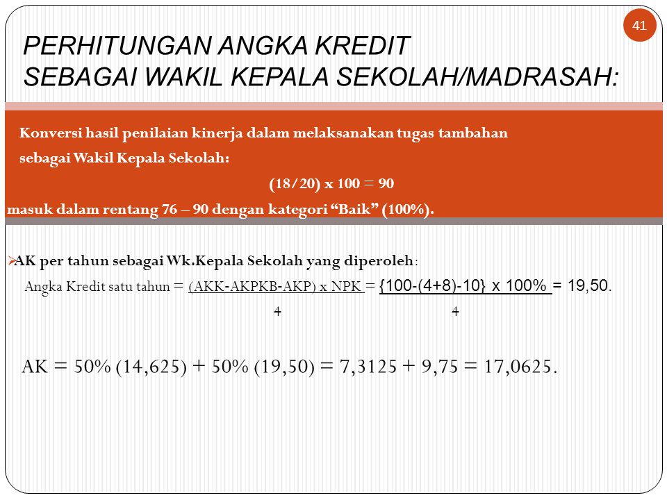 Konversi Nilai Penilaian Kinerja Guru dengan Tugas 