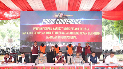 Bareskrim Polri Bongkar Penggelapan 20 Ribu Kendaraan Jaringan Internasional bernilai 876 Milyard