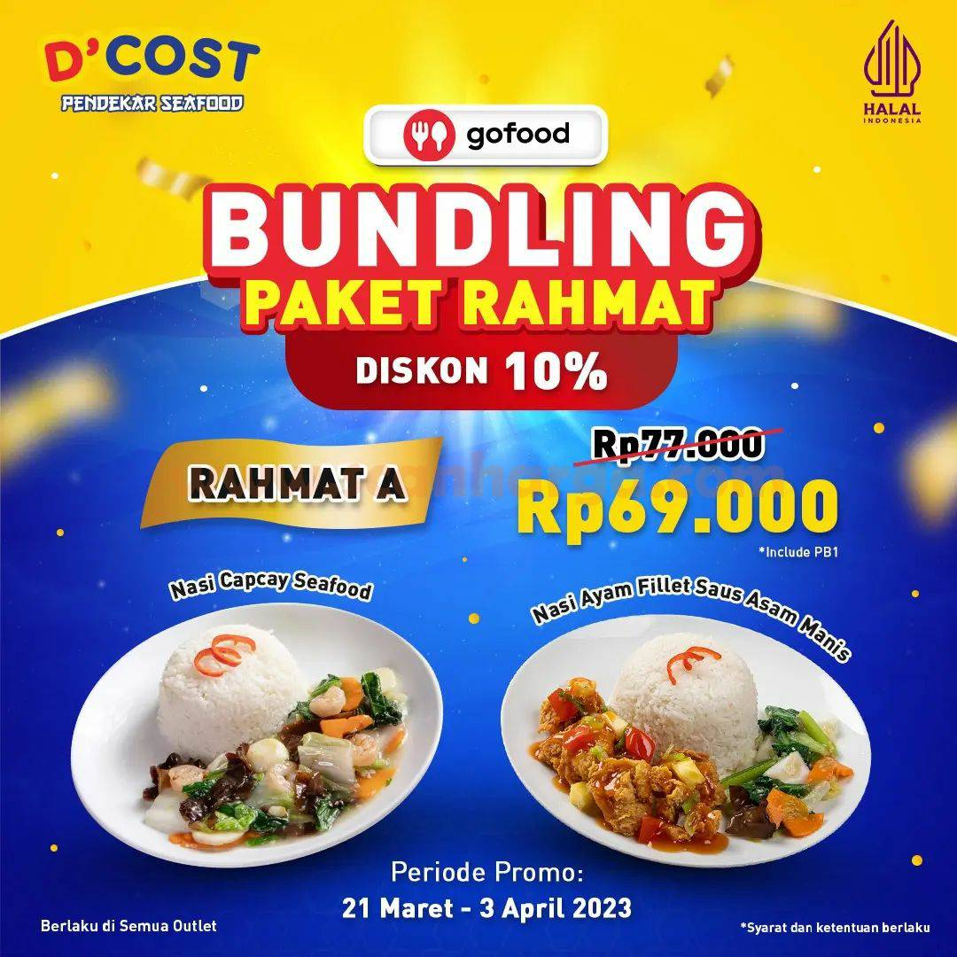 Promo DCOST GOFOOD BUNDLING PAKET RAHMAT – Harga mulai 69RB*